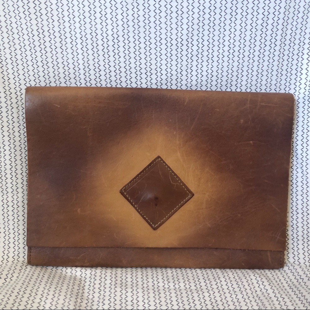 Vintage Leather Clutch